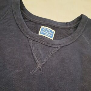 J. Crew Vintage Fleece Sweatshirt Mens XL Navy Blue Cotton Pullover 08245 Preppy